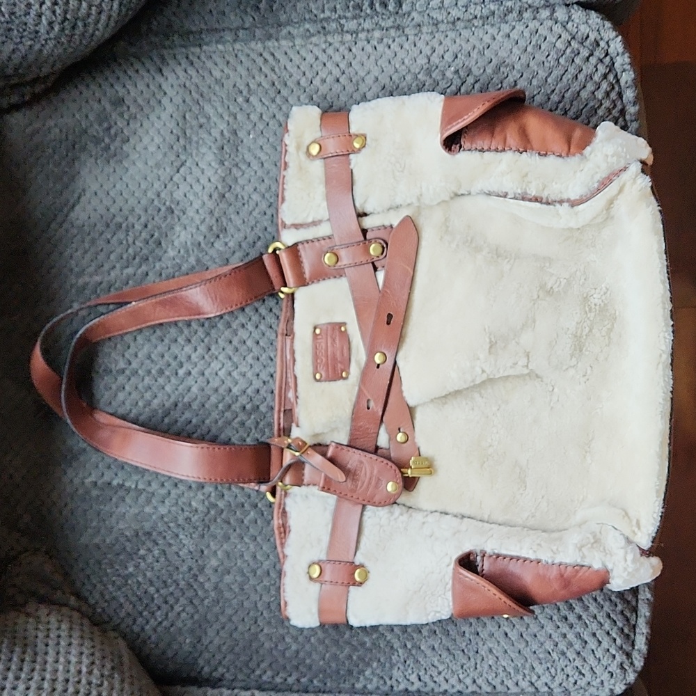 Fossil Leather & Faux Fur Bag!